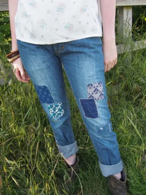 #18 Patched Vintage Jeans 29"