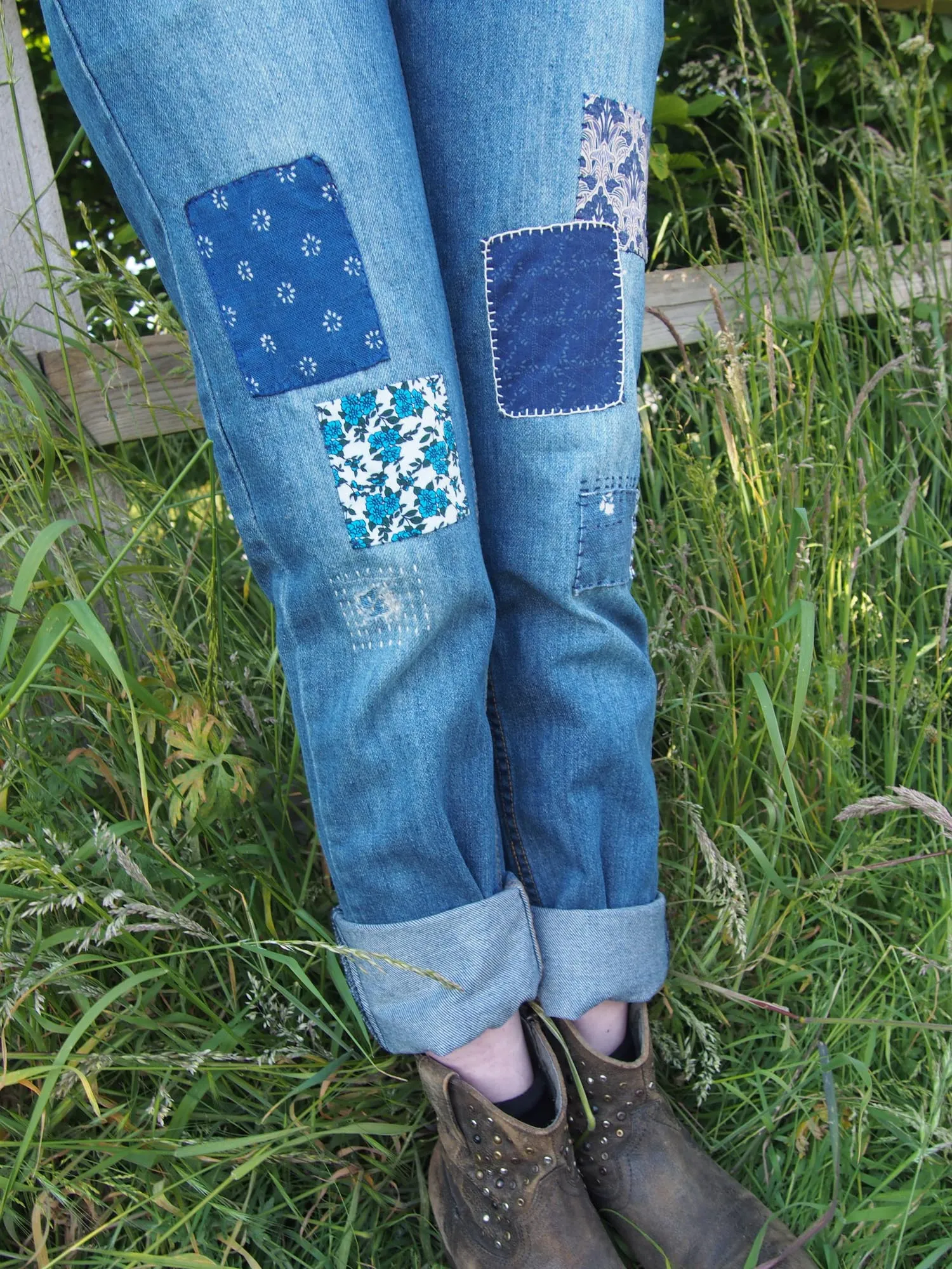 #18 Patched Vintage Jeans 29"