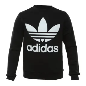 Adidas Fleece Crew Big Kids Style : Dh2705-BLACK/WHITE