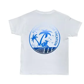 Aloha Days T-Shirt Aloha Vacation (Small-XLarge) Blue