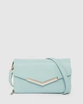 Blue Mia Wallet Crossbody Bag