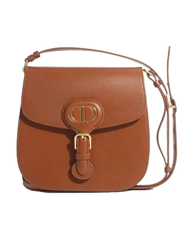 Bobby Frame Calfskin Cross Bag Brown