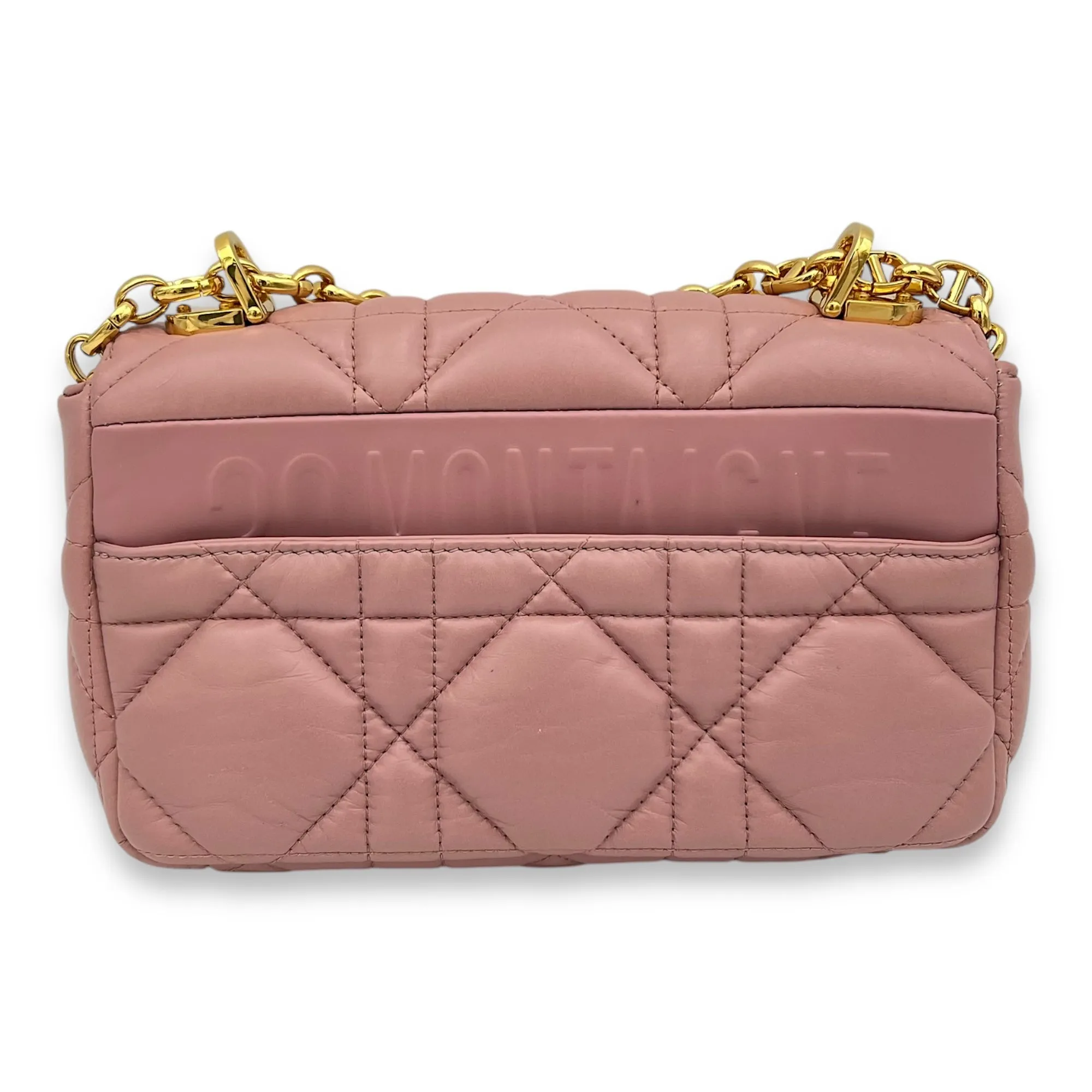 Caro Small Pink Crossbody Bag, Gold hardware