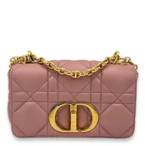 Caro Small Pink Crossbody Bag, Gold hardware