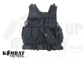 Cross Draw Tactical Vest - Black