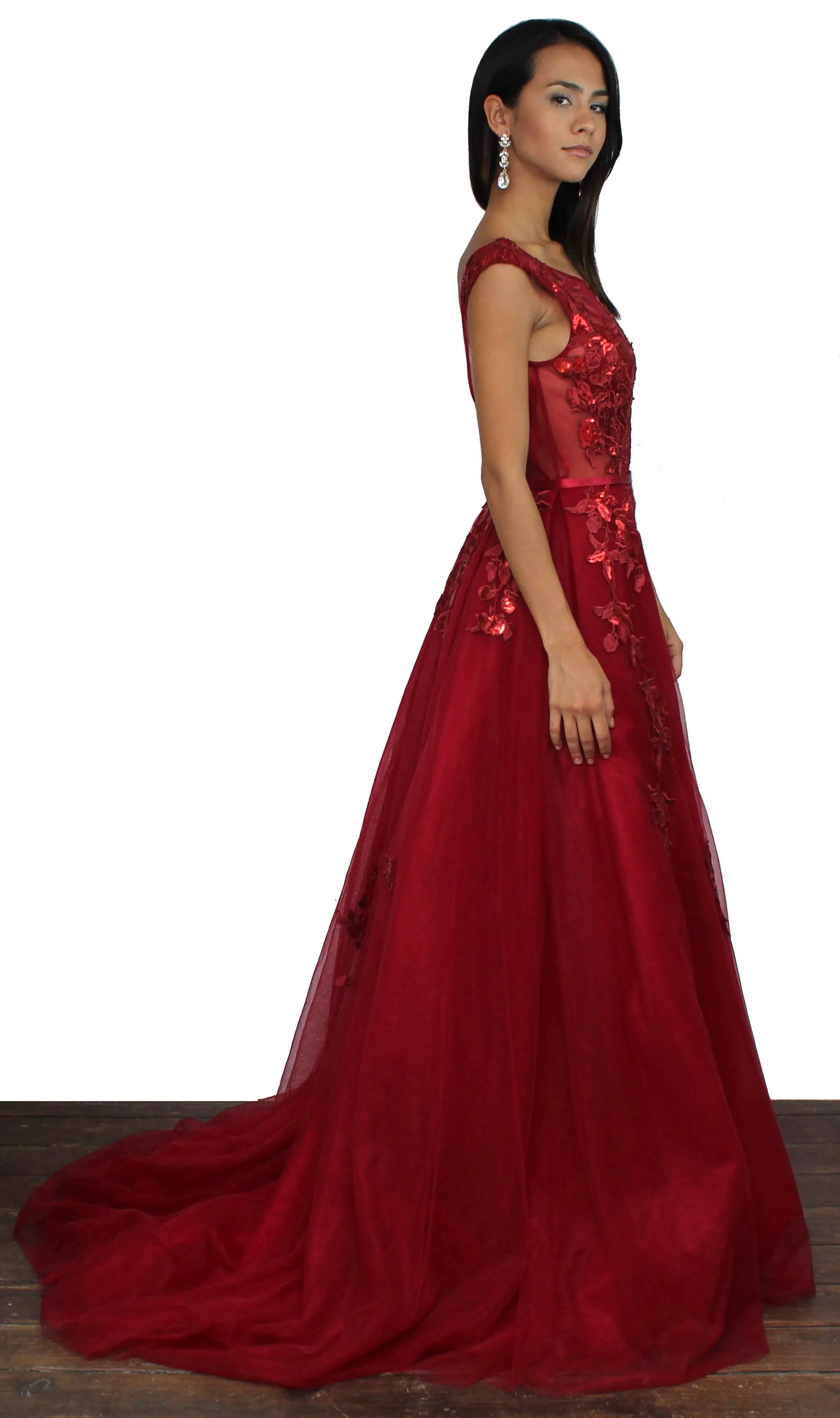 Divine Destiny Wine Formal Gown