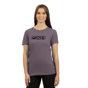 FXR Womens Podium Premium T-Shirt Muted Grape/Black Purple