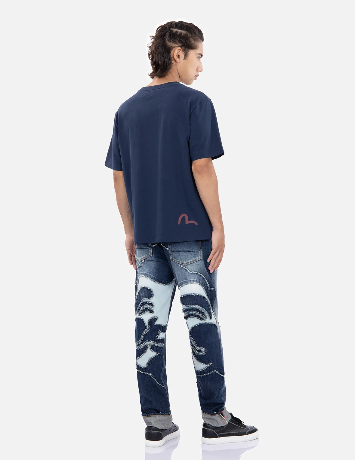 Godhead Patched Slim-Fit Jeans #2010