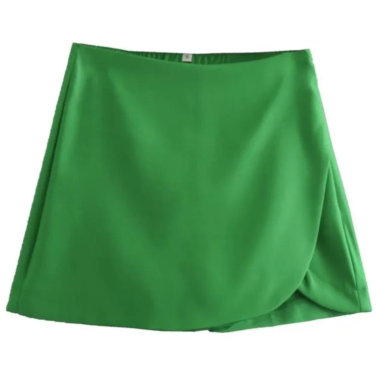 Heri Solid Colors Wrap Front Shorts - 5 Colors