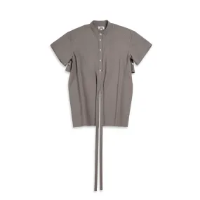 Hi Low Wrap Shirt Flint Grey