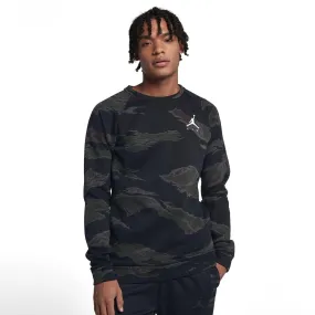 Jordan Men's Jumpman Fleece Camo Crew Sweatshirt Black