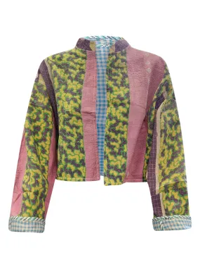 kantha vintage crop jacket remi