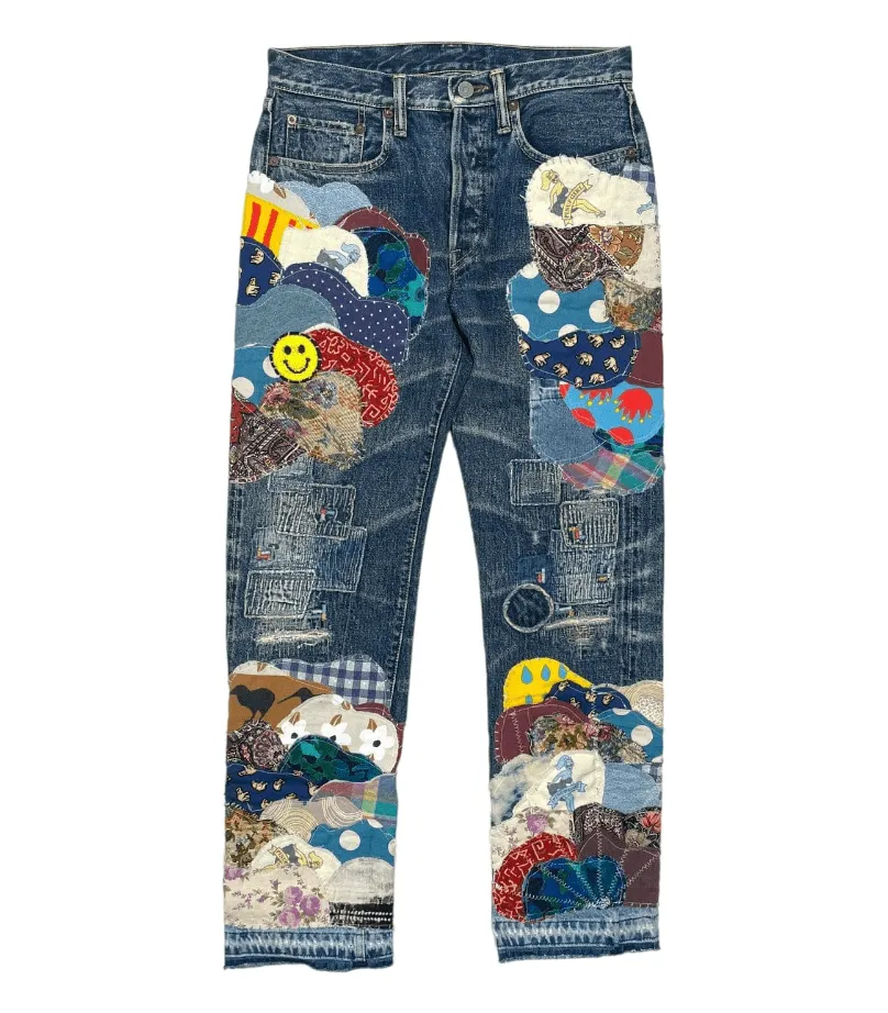 Kapital Multi Patchwork OG Jeans Indigo Pre-Owned