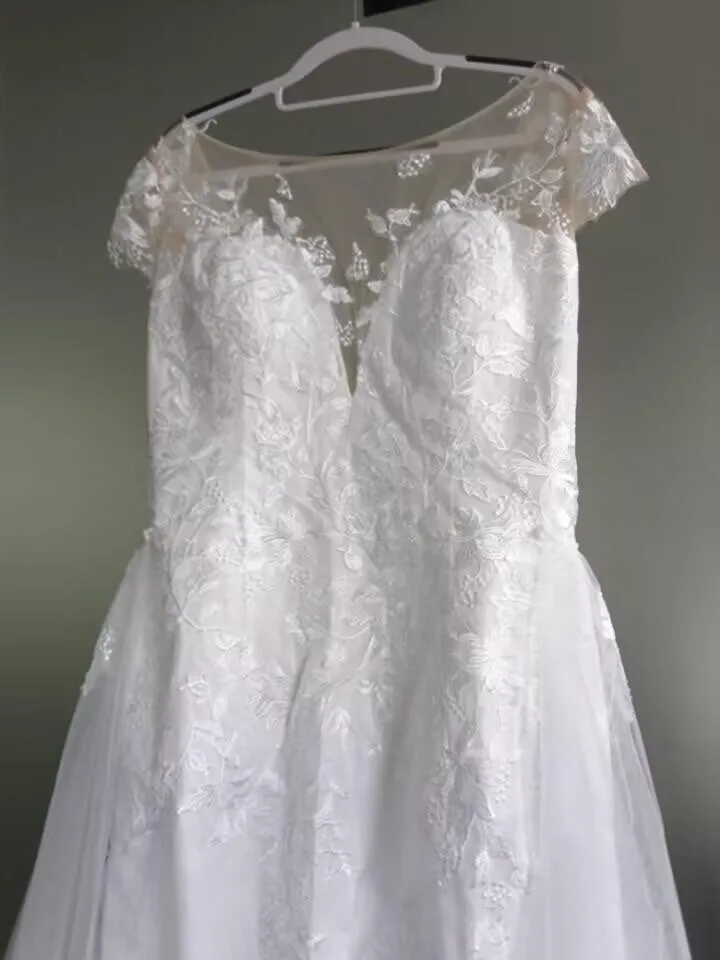 Lace Fit & Flair & Skirt Wedding Gown Set All Sizes