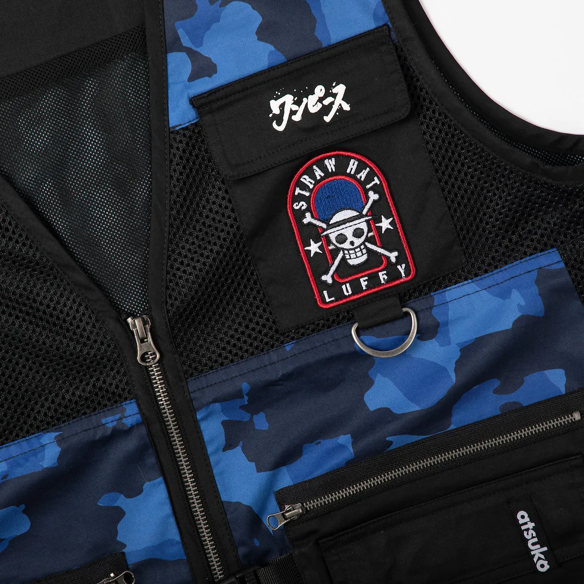 Luffy Blue Camo Utility Vest