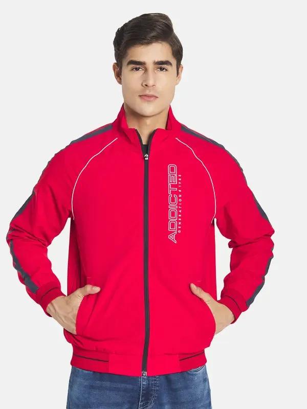 Mettle Men Red Crop Sporty Jacket