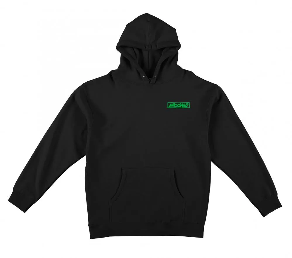 Moonsmile Raw Hoody (Black/Green)