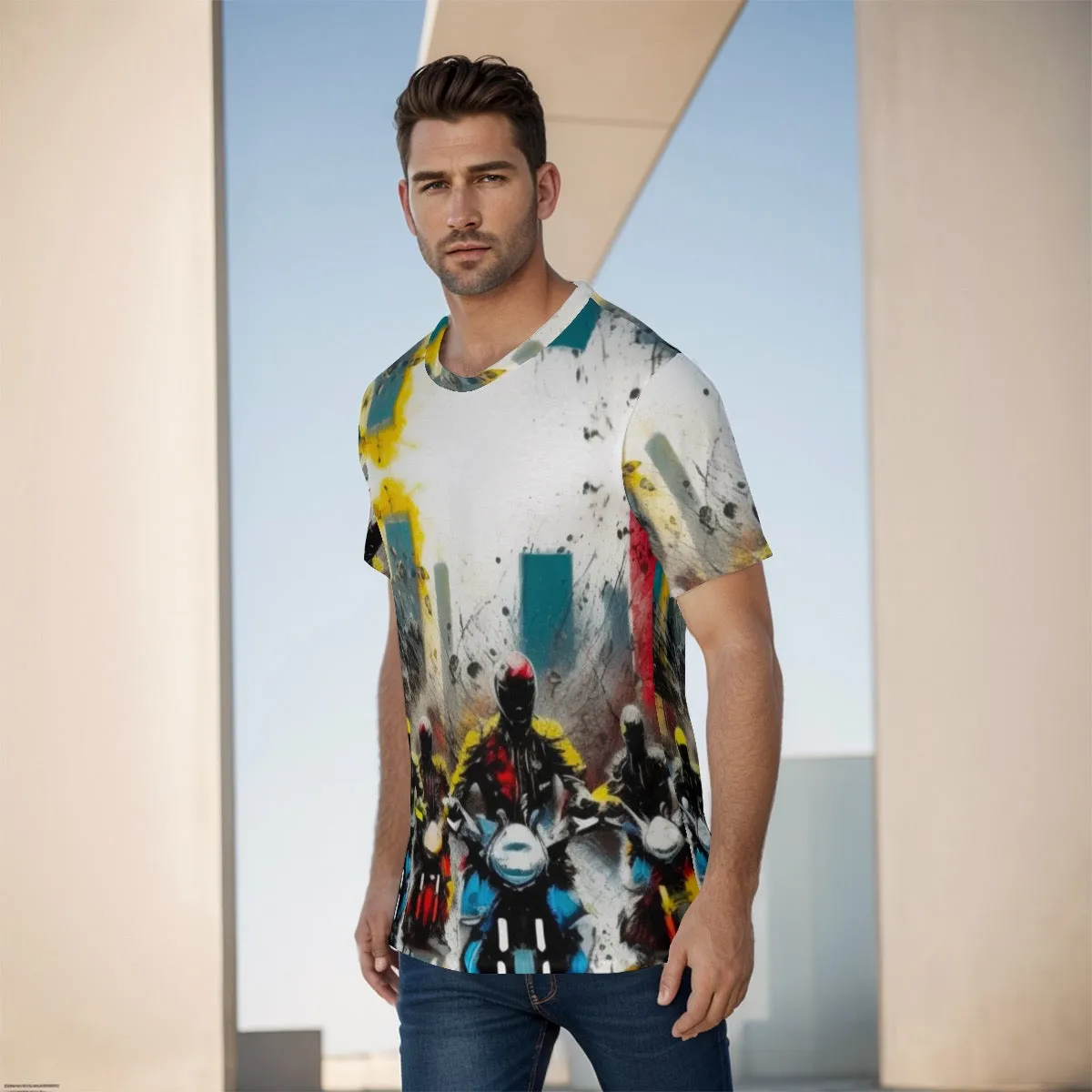 Moto 3 Jaxs All-Over Print Men's O-Neck T-Shirt to 222