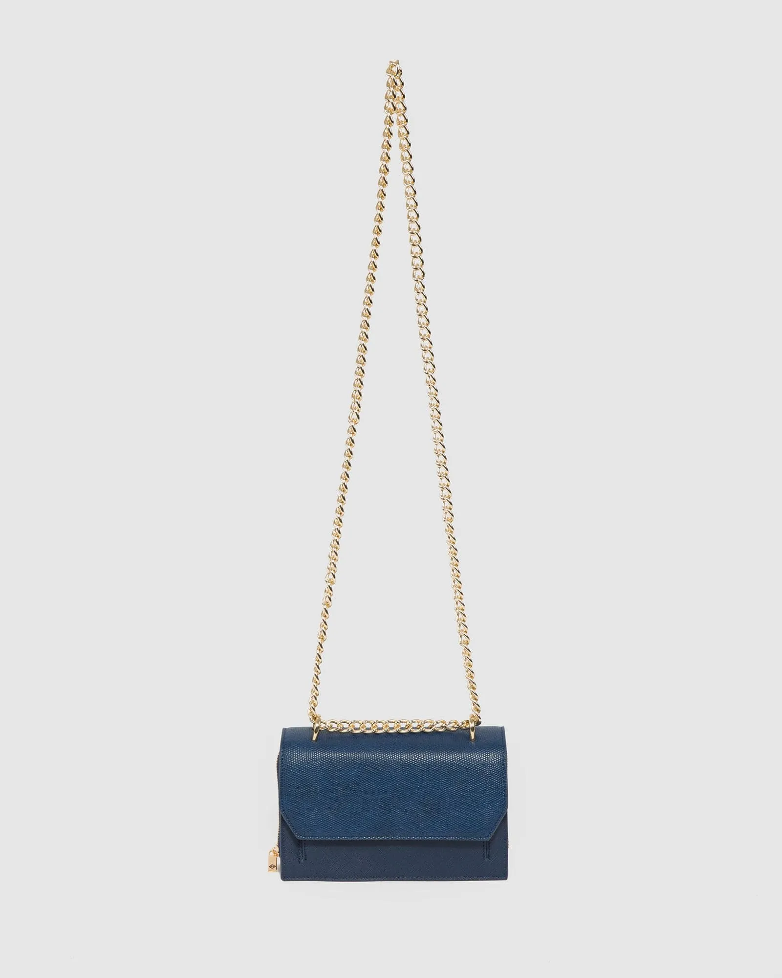 Navy Harper Chain Crossbody Bag