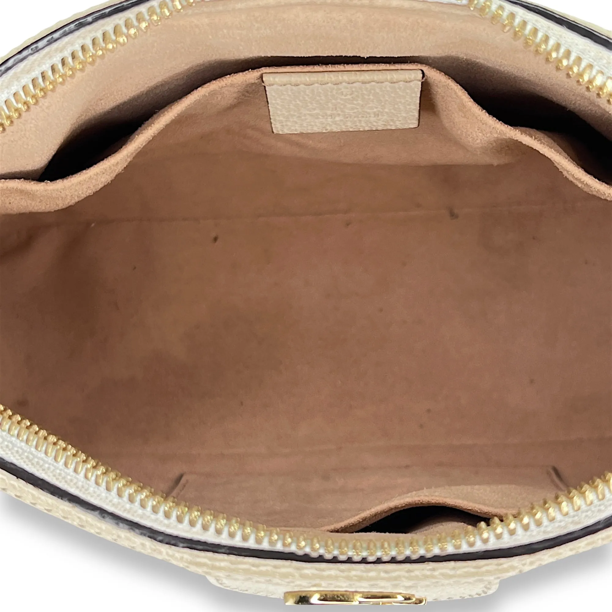 Ophidia Small Crossbody bag in Calfskin, Gold Hardware