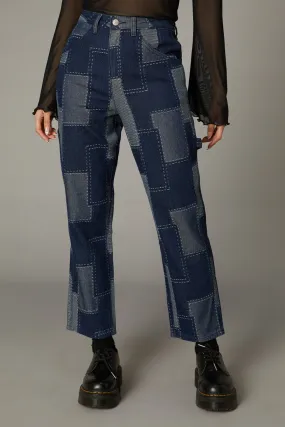 Patchwork Denim Jean