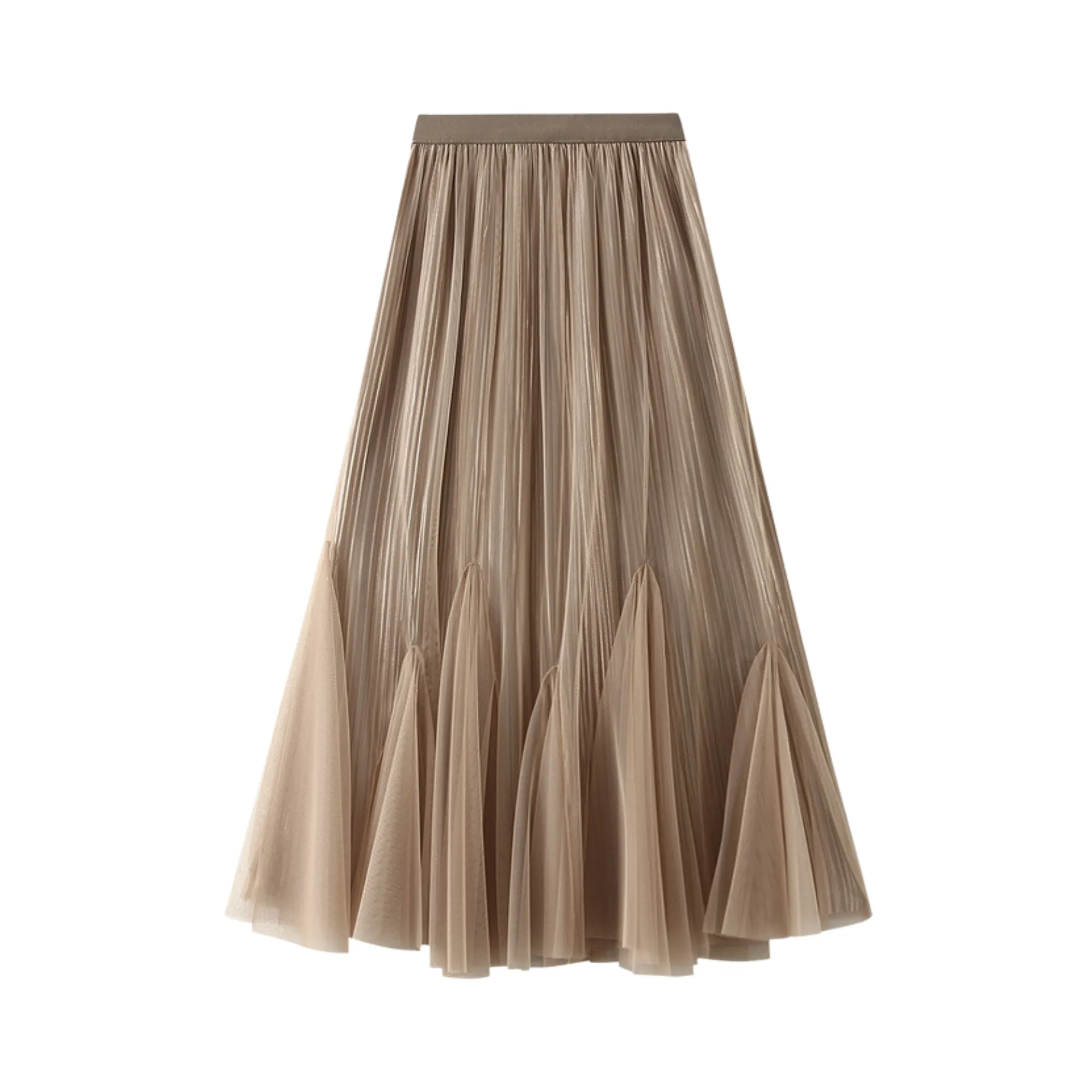 Pre Order:  Two-Sided Mesh Spliced Skirt