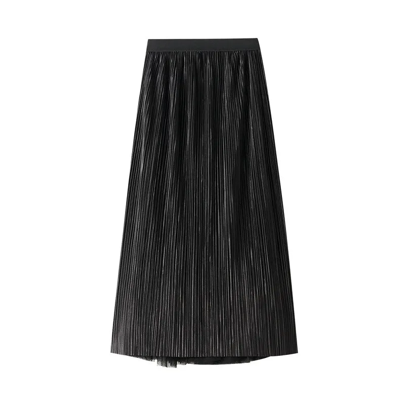 Pre Order:  Two-Sided Mesh Spliced Skirt