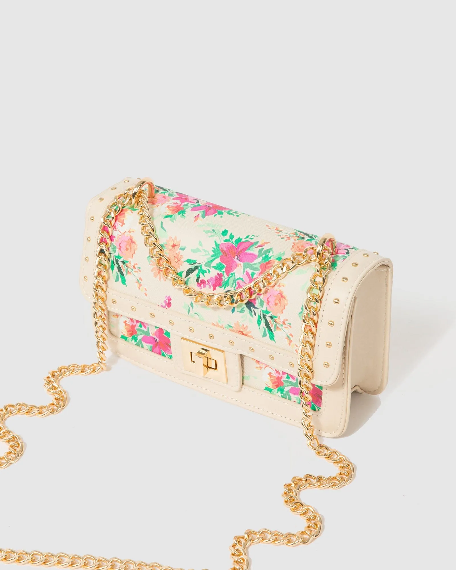 Print Ari Lock Crossbody Bag