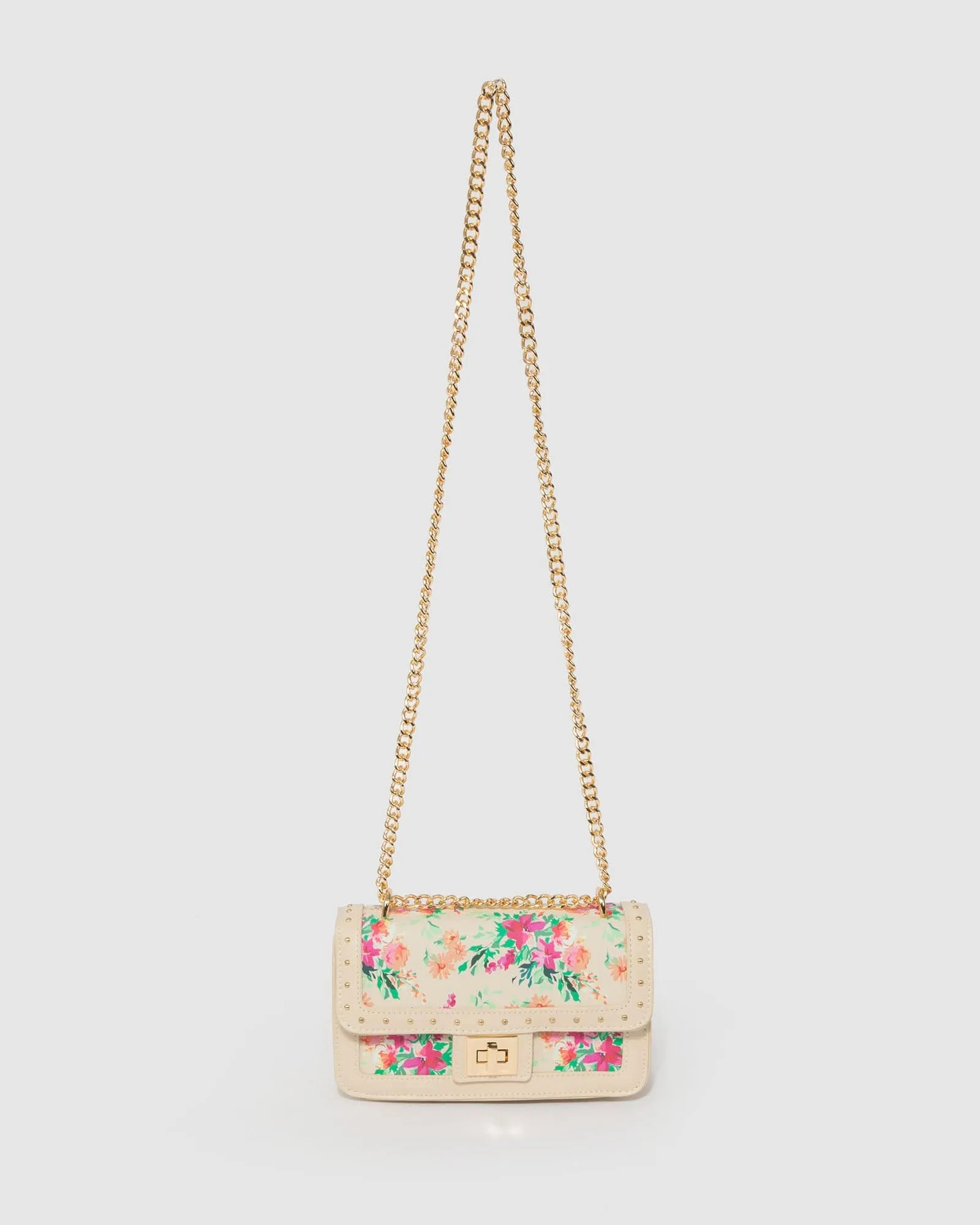 Print Ari Lock Crossbody Bag