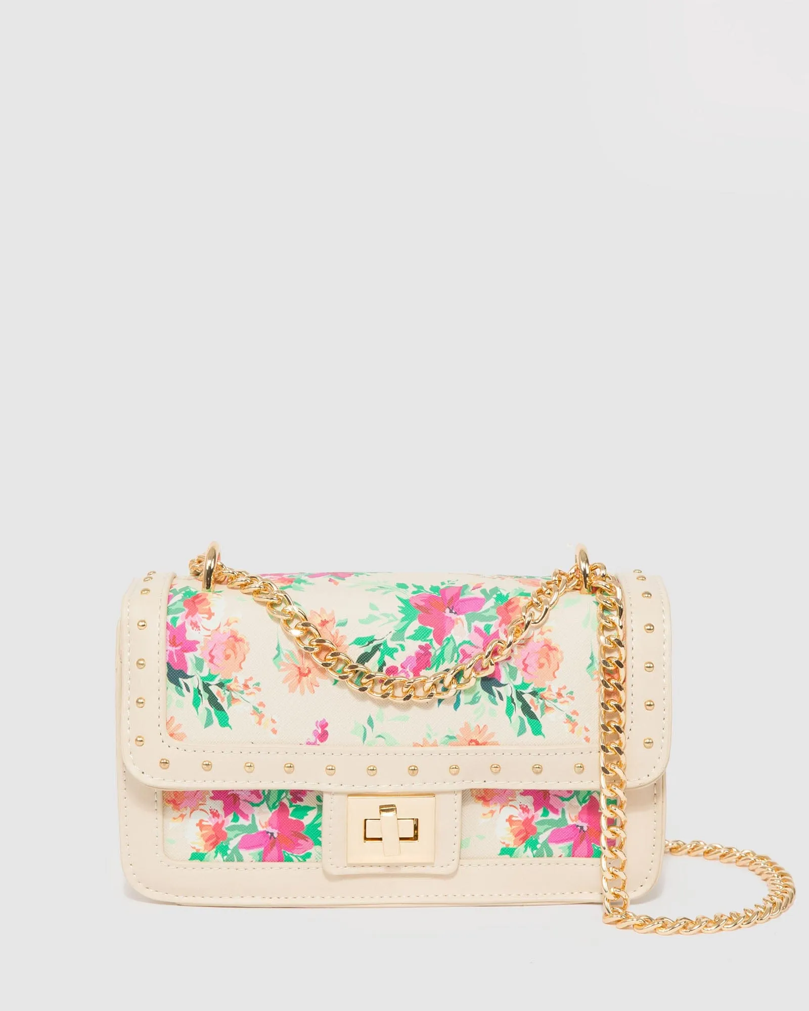 Print Ari Lock Crossbody Bag