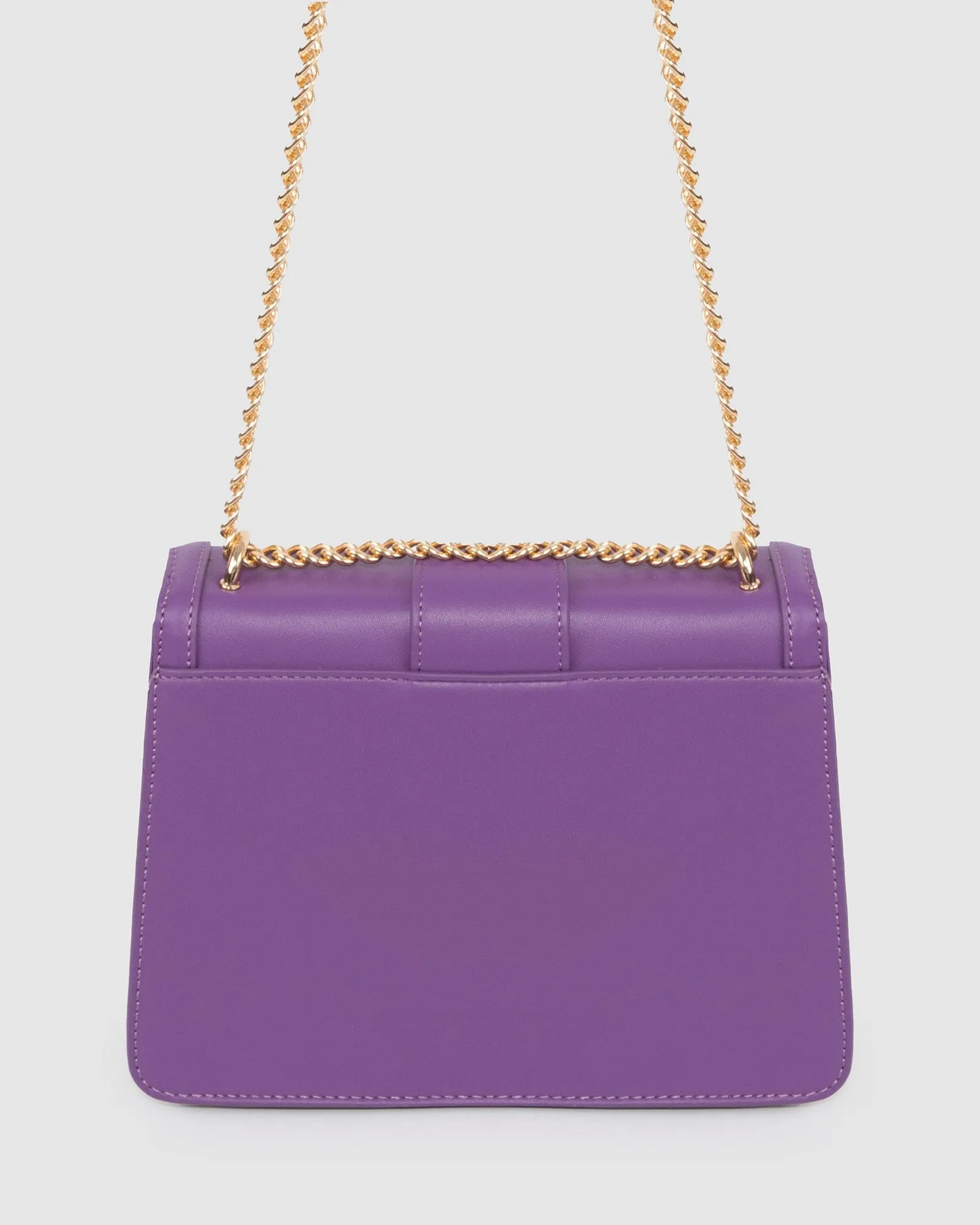 Purple Rachel Bee Crossbody Bag