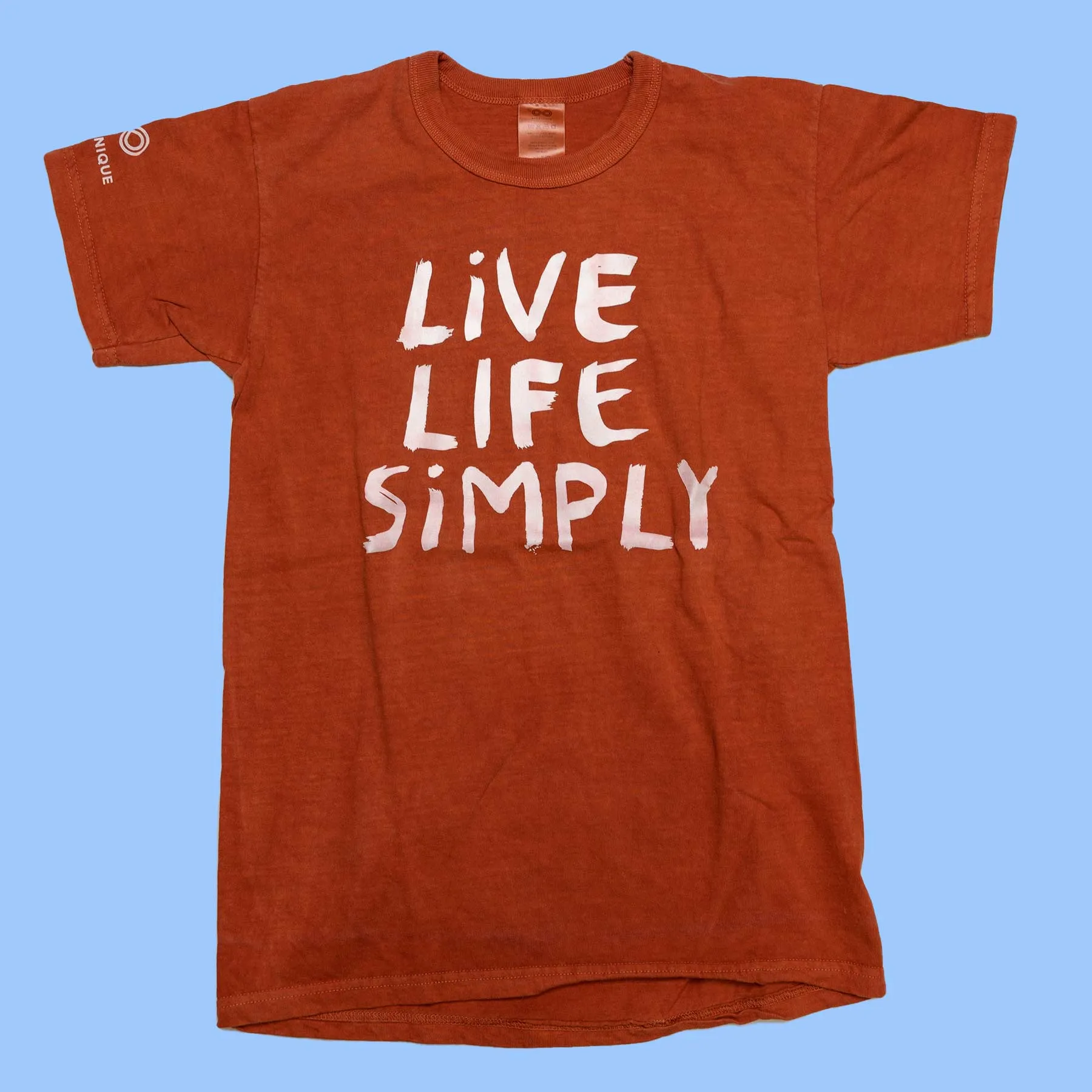 SONOMA Unisex Printed 100% Organic Cotton T-Shirt (Grown & Made in USA) (Non-Toxic Ink) (Live Life Simply)