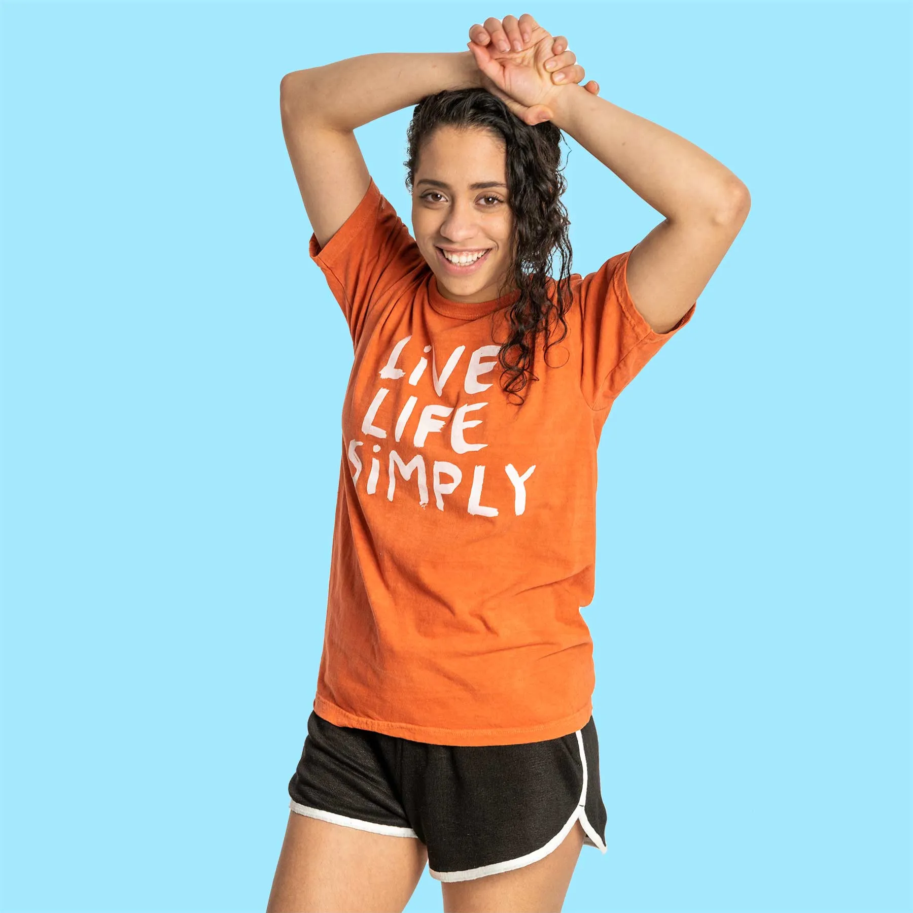 SONOMA Unisex Printed 100% Organic Cotton T-Shirt (Grown & Made in USA) (Non-Toxic Ink) (Live Life Simply)