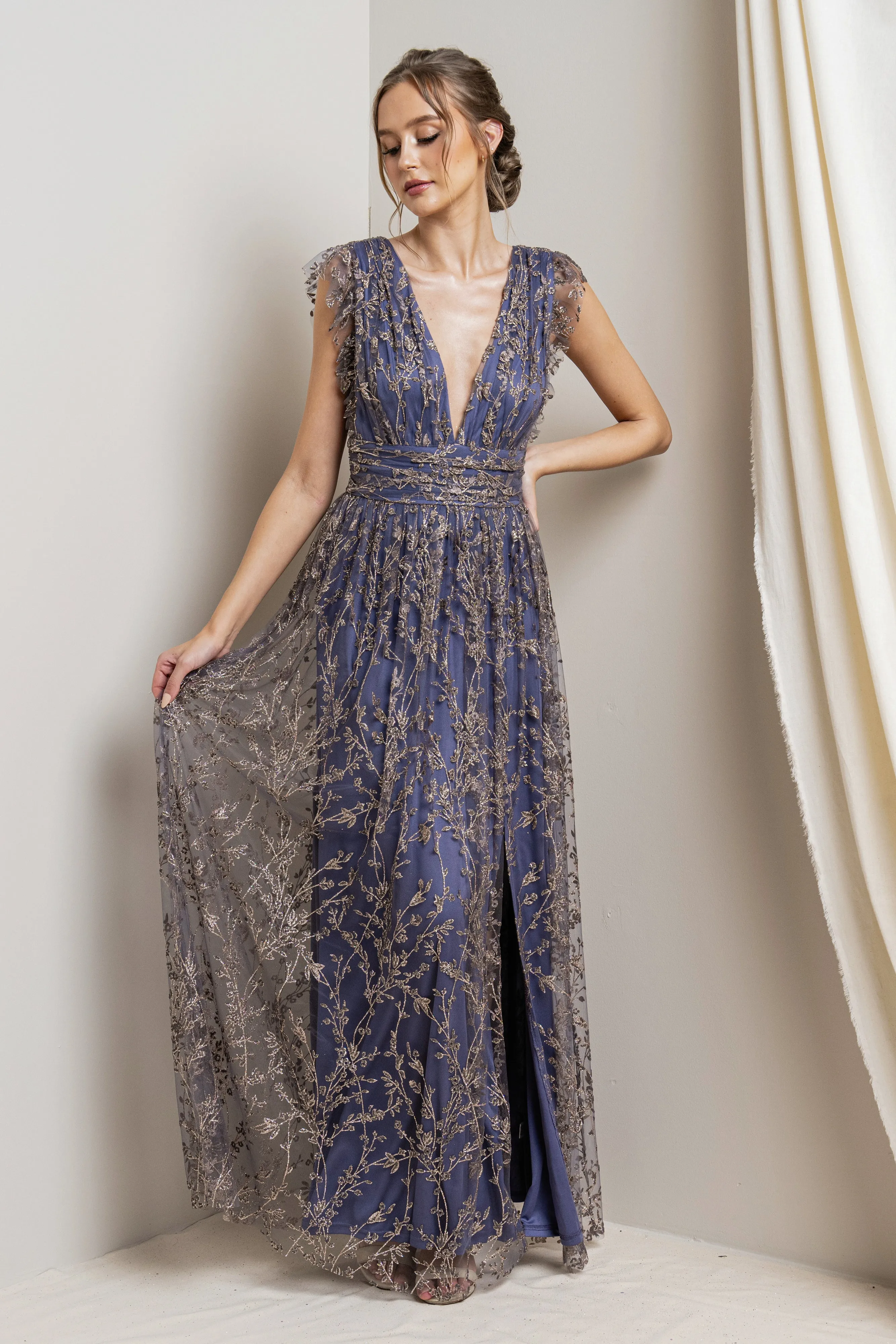 Sparking Shimmer Tulle Maxi Dress