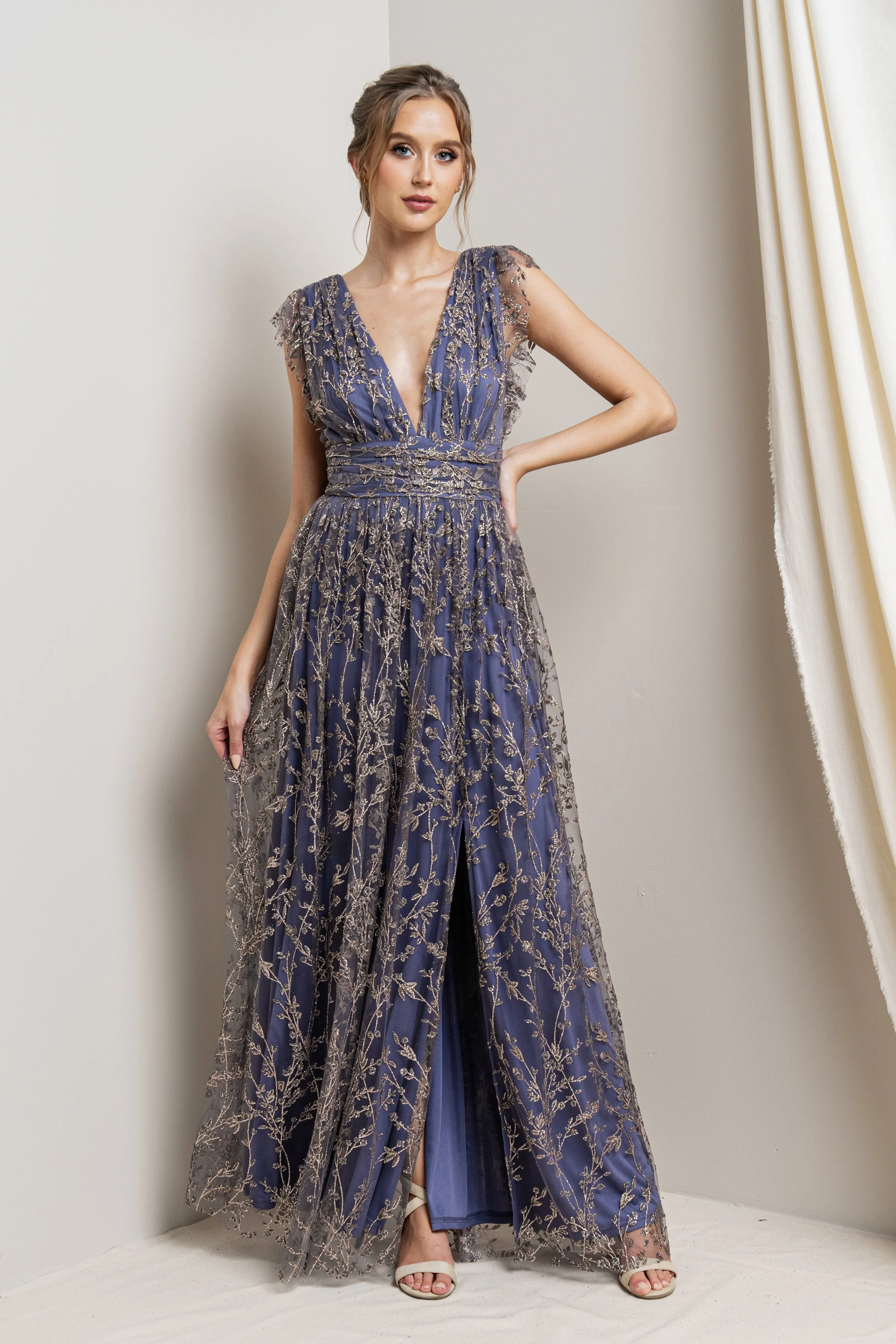 Sparking Shimmer Tulle Maxi Dress