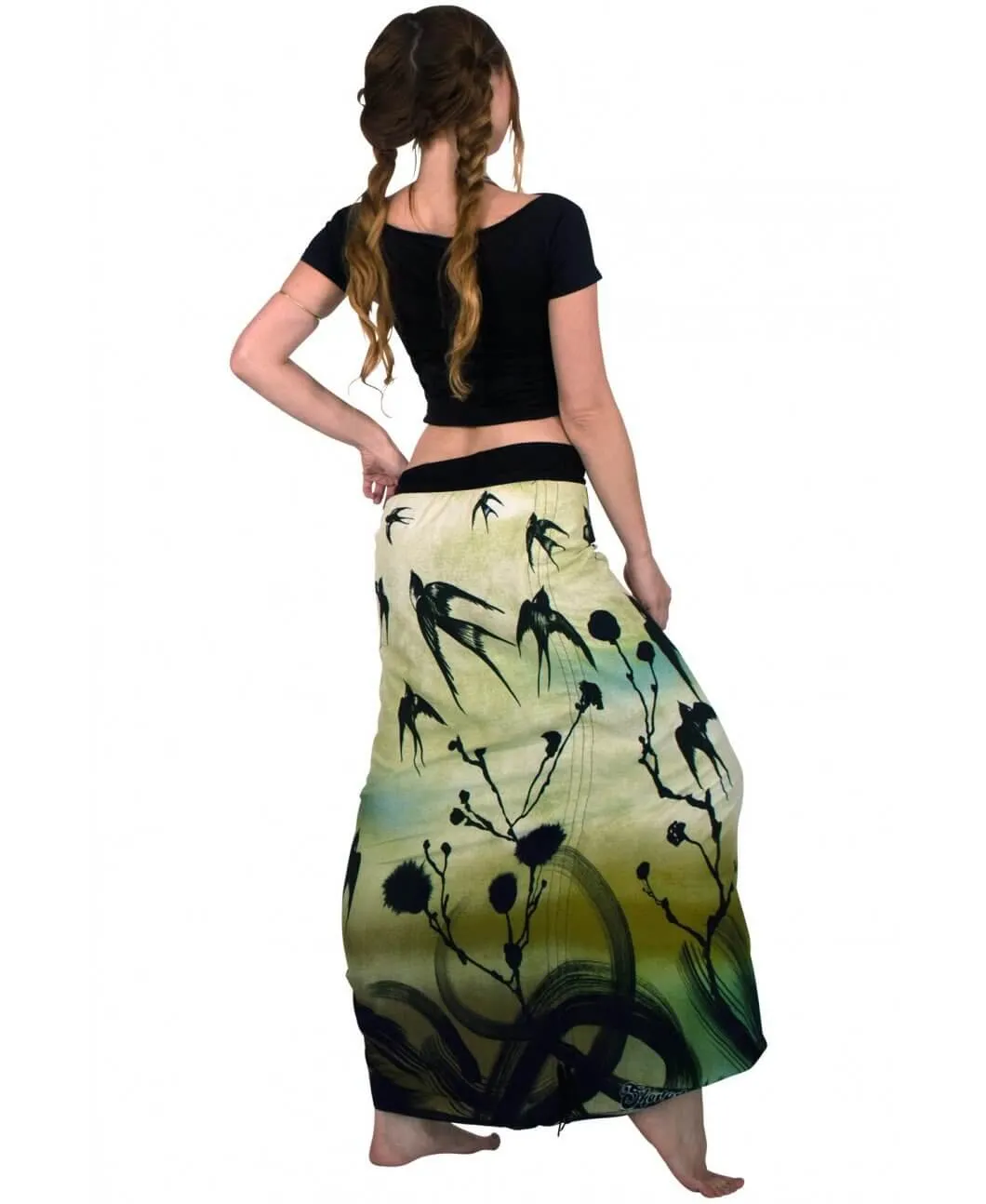 Swallows Wrap Skirt