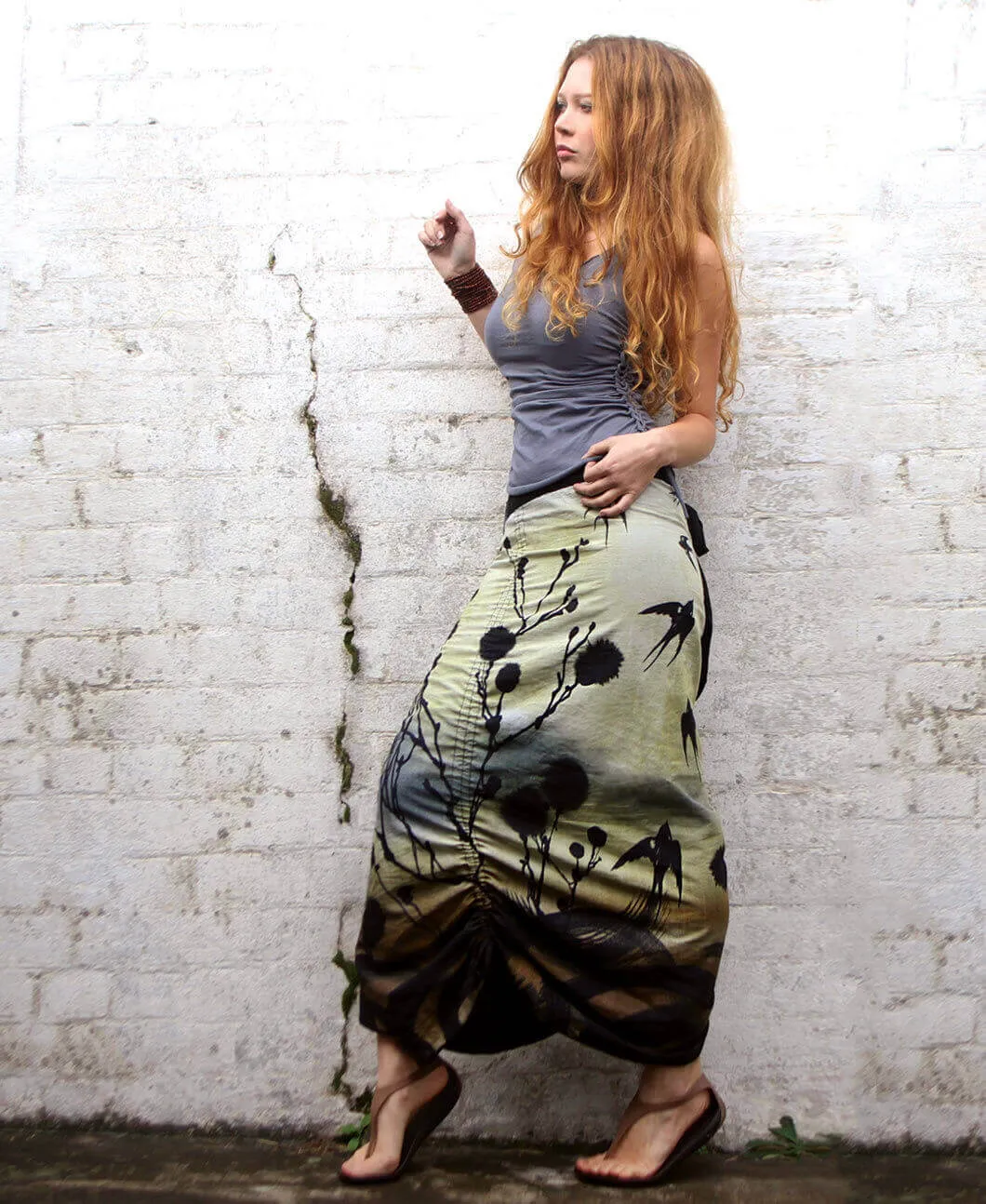 Swallows Wrap Skirt