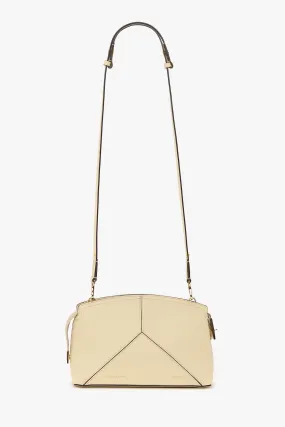 Victoria Crossbody Bag In Ivory Grained Leather