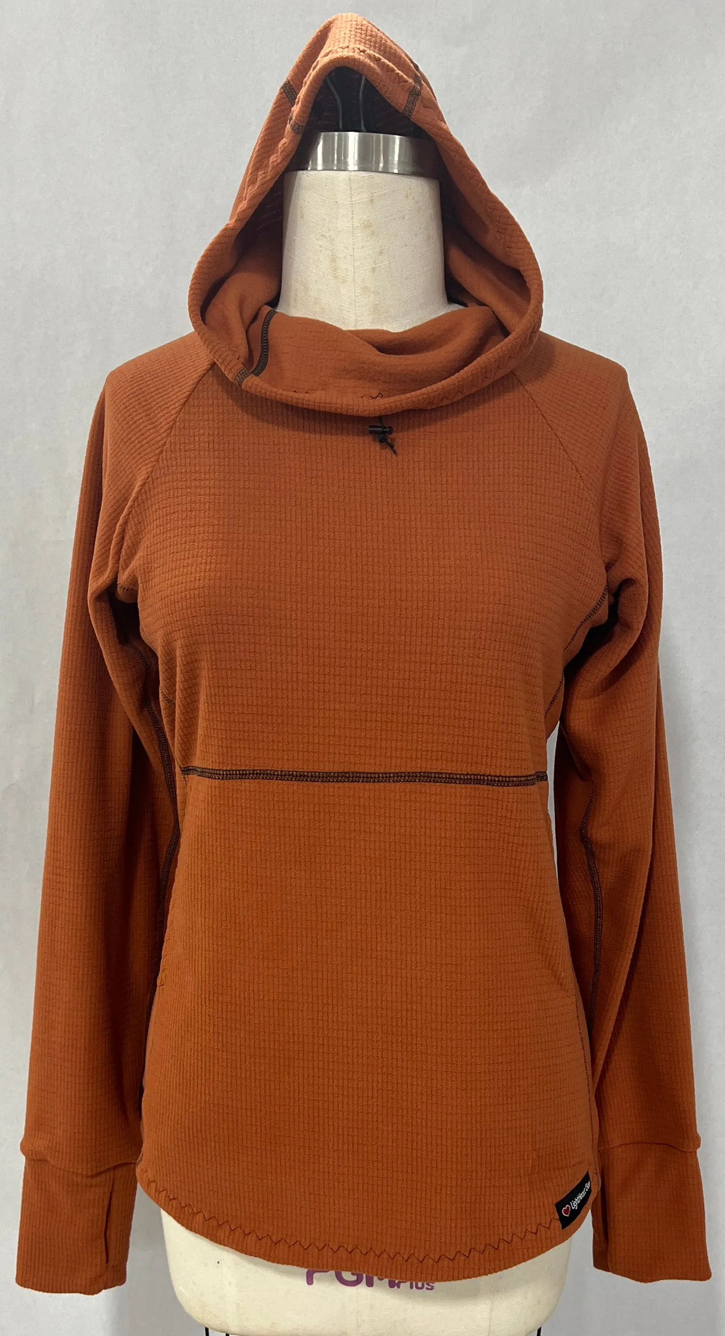 Women's Fleece Hoodie -  Terracotta