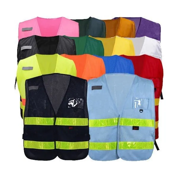 Worker Identification Vests in Various Colors (PK 5 Vests)