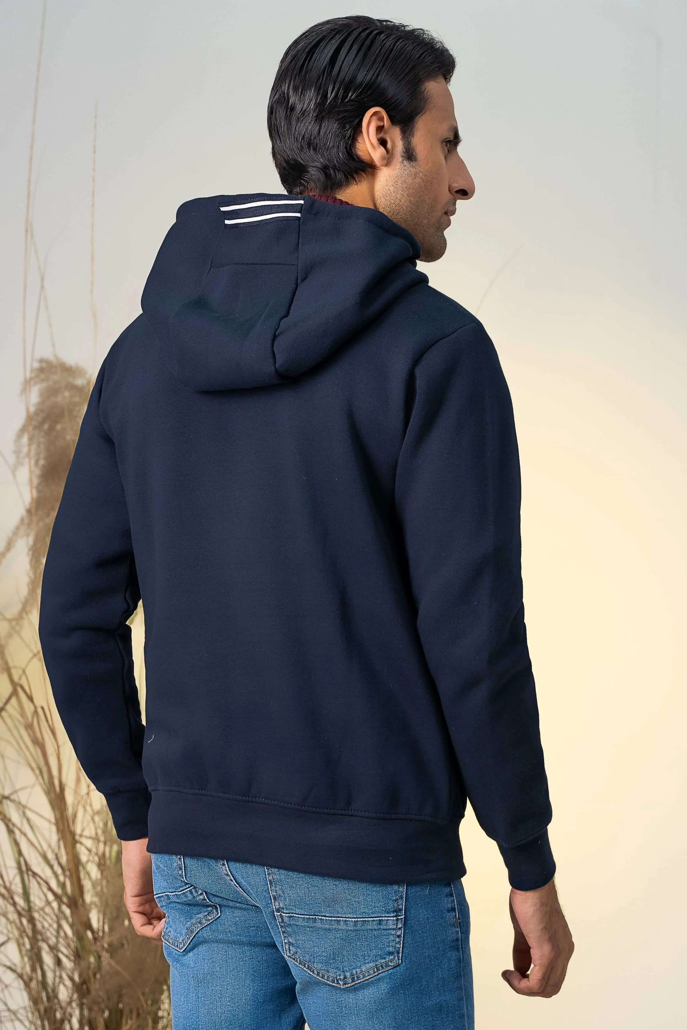 ZIPPER HOODIES NAVY